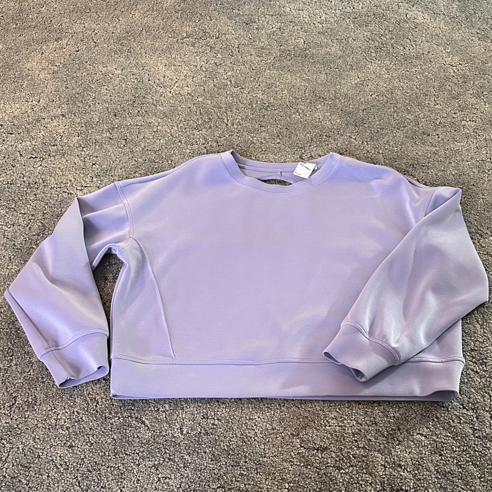 All in Motion Light Purple Crew Neck Sweater